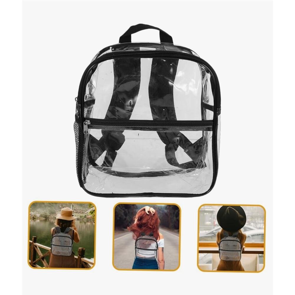 Elegant Casual‎ Backpack Plastic Mini
Bag for Travel School Shopping Satchel